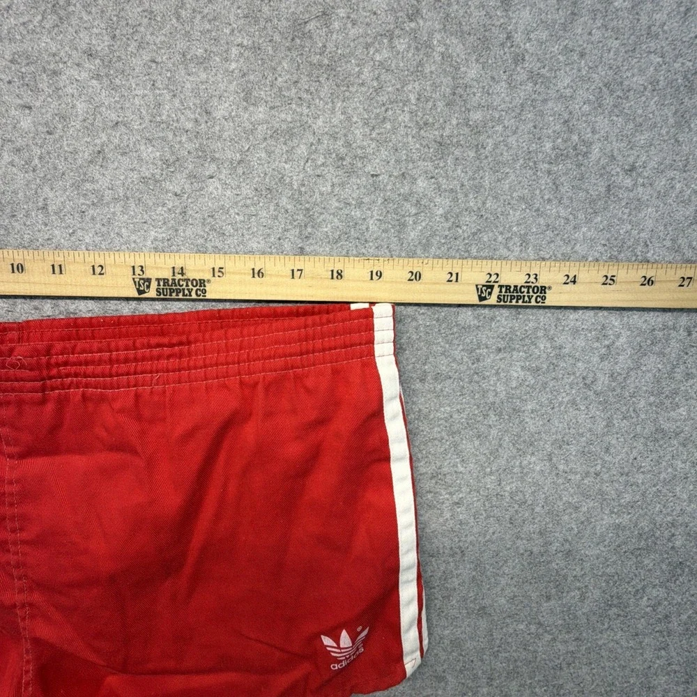 Vintage Adidas Shorts Mens L Sprinter Racer Lined Trefoil Red 70s 80s